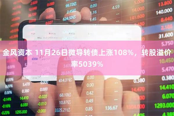 金风资本 11月26日微导转债上涨108%，转股溢价率5039%