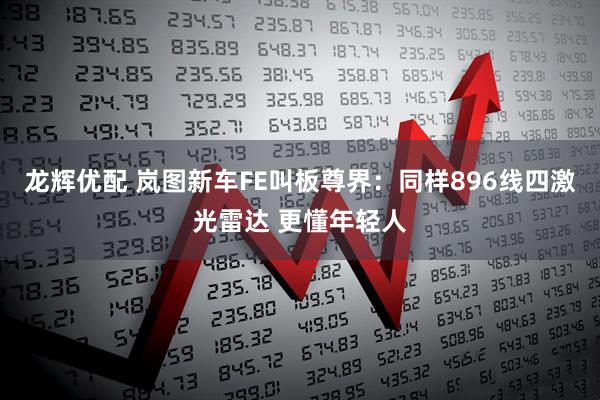 龙辉优配 岚图新车FE叫板尊界：同样896线四激光雷达 更懂年轻人